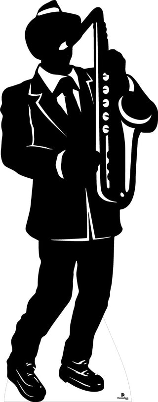 Saxophone Player Silhouette 772 Cardboard Cutout