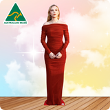 Scarlett Johansson 7708 Red Dress Celebrity Cutout