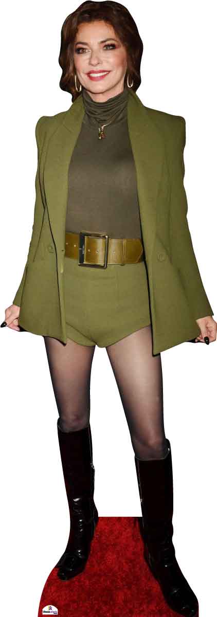 Shania Twain Olive Outfit 806 Celebrity Cutout