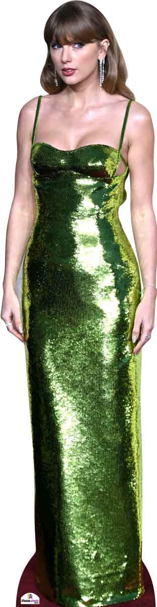 Taylor Swift in Green Dress 404 Celebrity Cutout