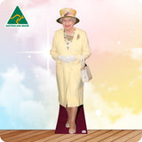 Queen Elizabeth II In Yellow N155 Celebrity Cutout
