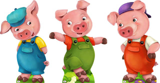 Three Little Pigs Set of 3 Cardboard Cutout
