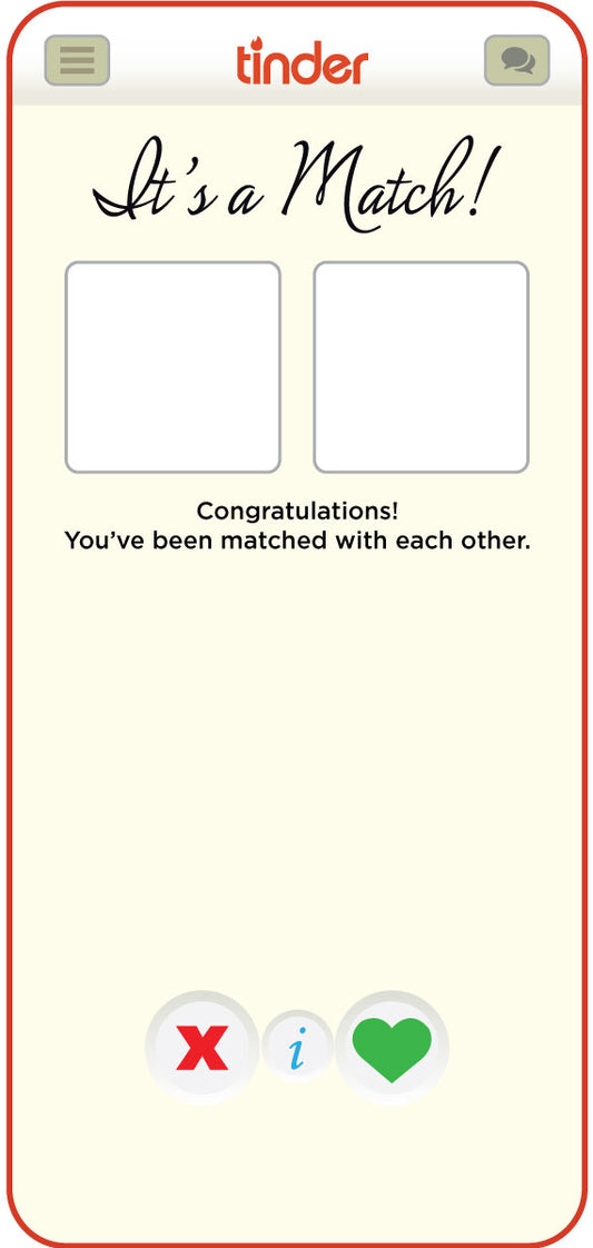 Tinder Panel Frame Tinder Selfie Frame - Shop Fun Tinder Frames for Selfies – LifesizeCutouts