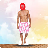 Topless Man 123 Head Swap Cardboard Cutout