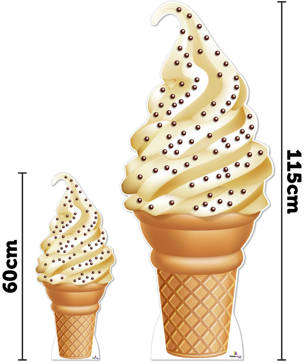 White Ice-Cream 253 Cardboard Cutout