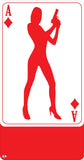 Ace of Diamonds Bond Silhouette Playing Card Cutout Large