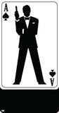 Ace of Spades Bond Silhouette Playing Card Cutout - Large