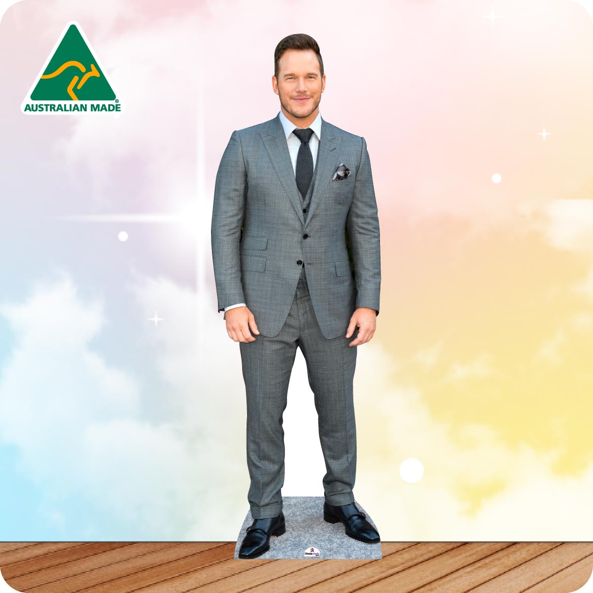 Chris Pratt In A Grey Suit