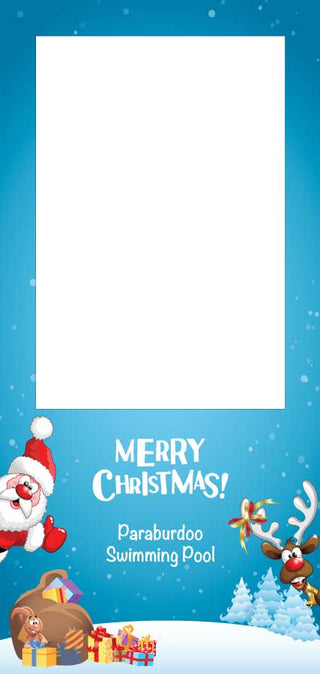 Christmas Season Theme 102 Selfie Frame - Floor Standing - Extra Large - 190cm x 90cm