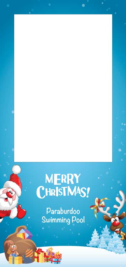 Christmas Season Theme 102 Selfie Frame - Floor Standing - Extra Large - 190cm x 90cm
