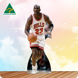 Basketball player in Bulls jersey with 'Australian Made' logo in the corner