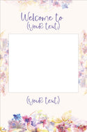 Pastel Floral 037 Selfie Frame Small - 90cm x 60cm