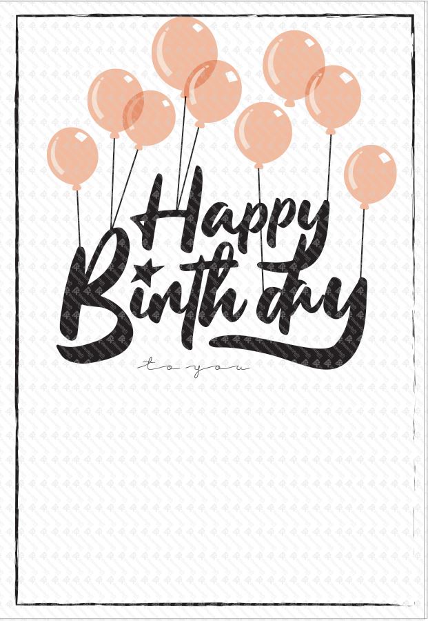 Giant Greeting Card Birthday 107 - 90cm x 60cm
