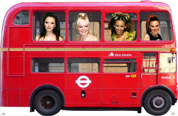 London Double Decker Red Bus - Spice Girls Cardboard Cutout
