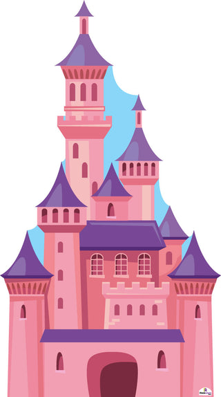 Pink and Purple Castle 500 Cardboard Cutout