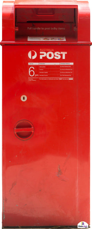 Red Australian Post Box Cardboard Cutout