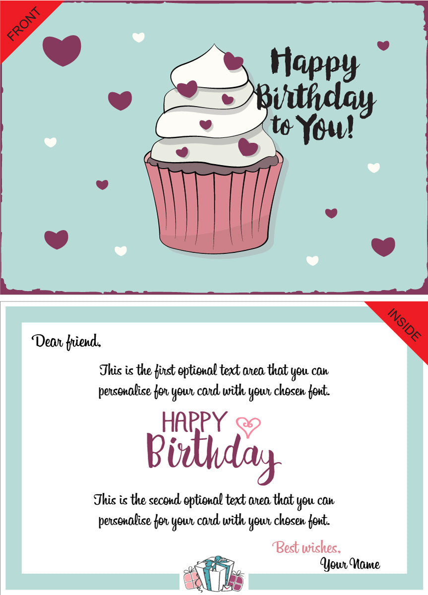 Giant Greeting Card Birthday 014 - 90cm x 60cm