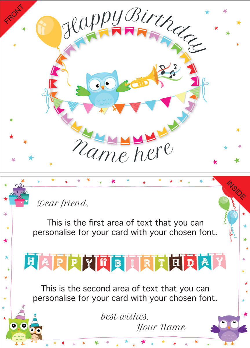 Giant Greeting Card Birthday 010 - 90cm x 60cm