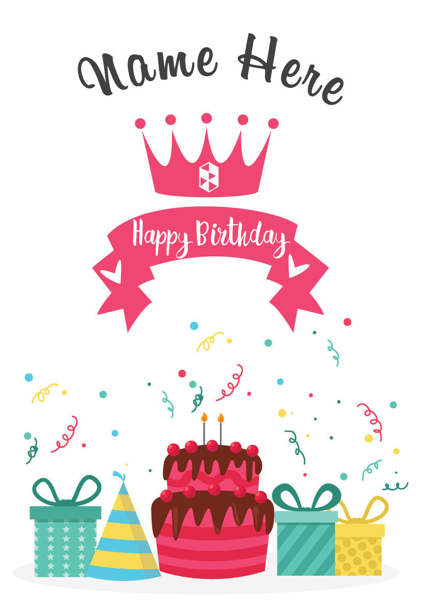 Giant Greeting Card Birthday 004 - 90cm x 60cm