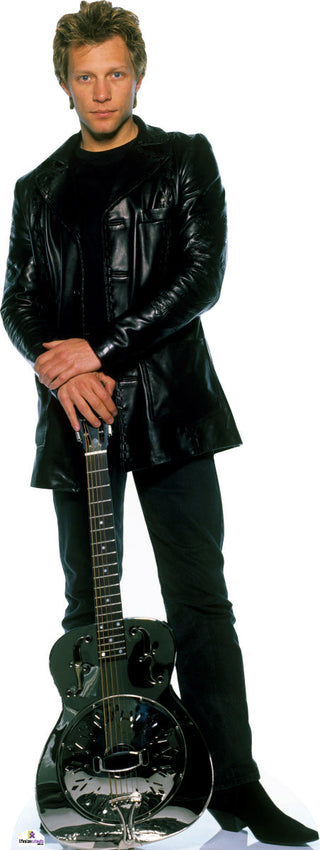 Bon Jovi Black Guitar 525 Celebrity Cutout