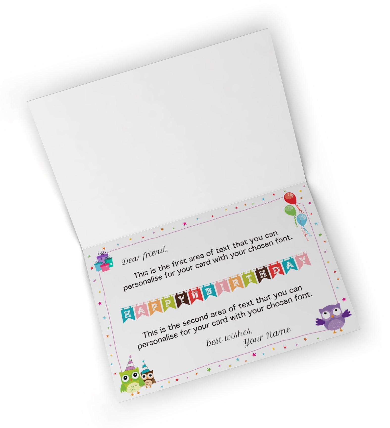 Giant Greeting Card Birthday 010 - 90cm x 60cm
