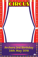 Circus Theme Selfie Frame Small - 90cm x 60cm