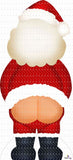 Santa with Personalised Tattoo on Bum 324 - 115cm - Cardboard Cutout