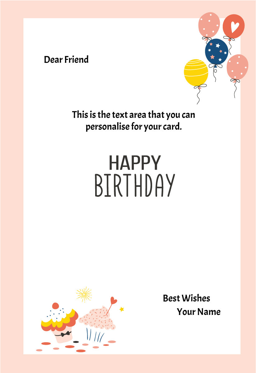 Giant Greeting Card Birthday 100 - 90cm x 60cm