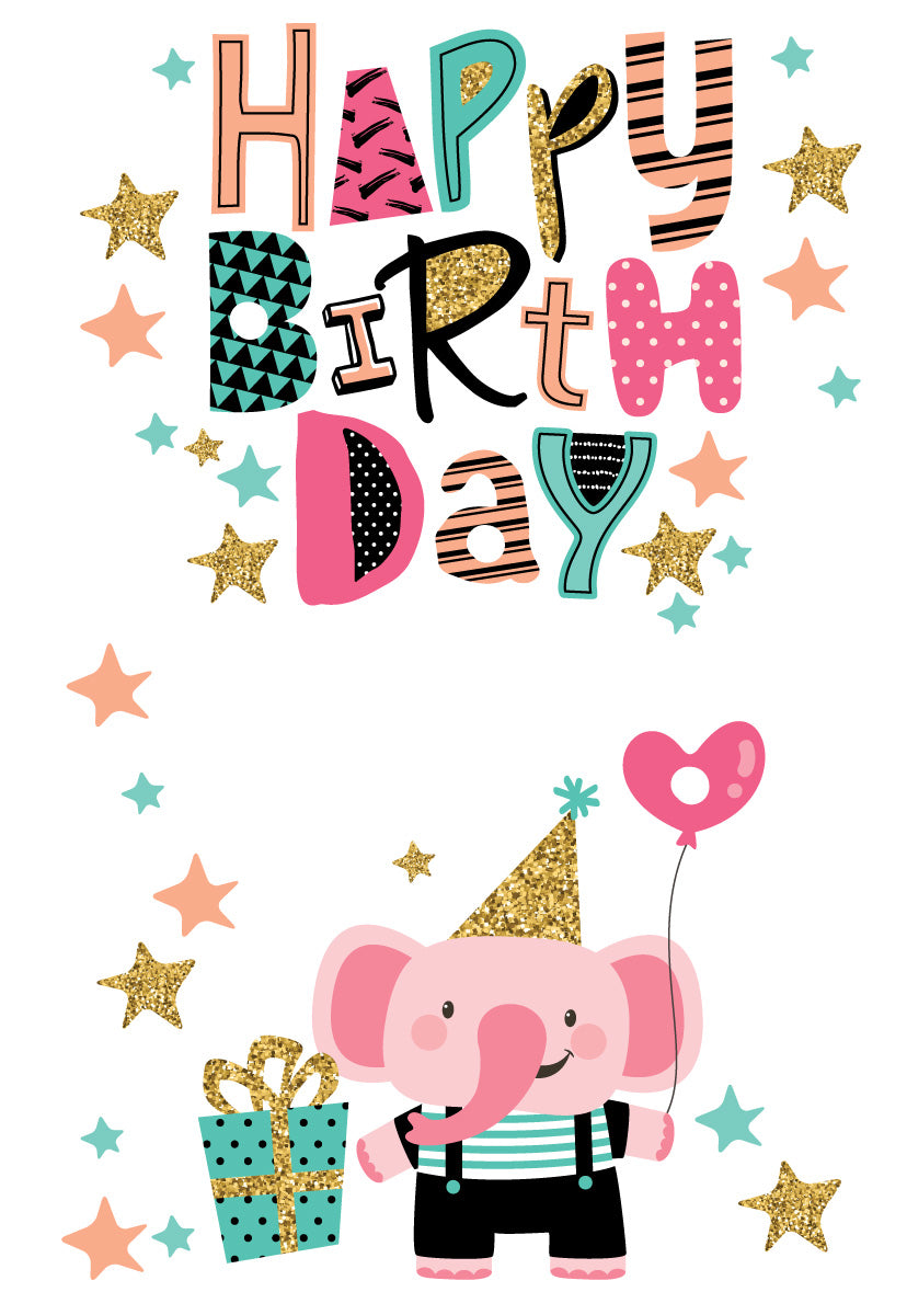 Giant Greeting Card Birthday 102 - 90cm x 60cm