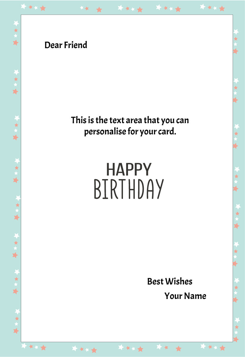 Giant Greeting Card Birthday 105 - 90cm x 60cm