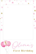 Girls Balloon 315 Selfie Frame - 90cm x 60cm