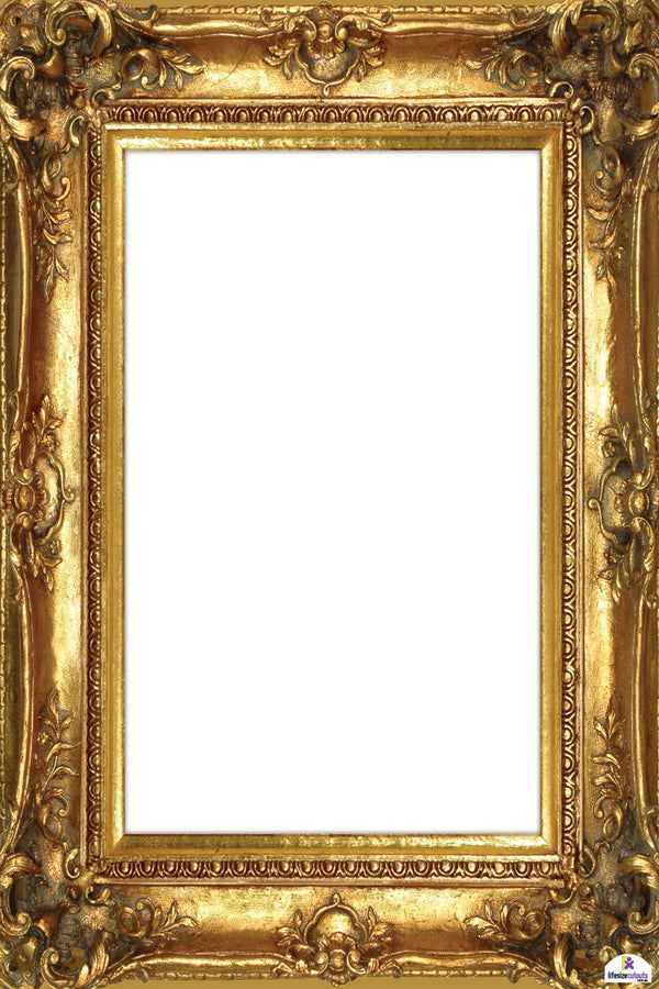 Gold Floral Design 390 Selfie Frame Small - 90cm x 60cm