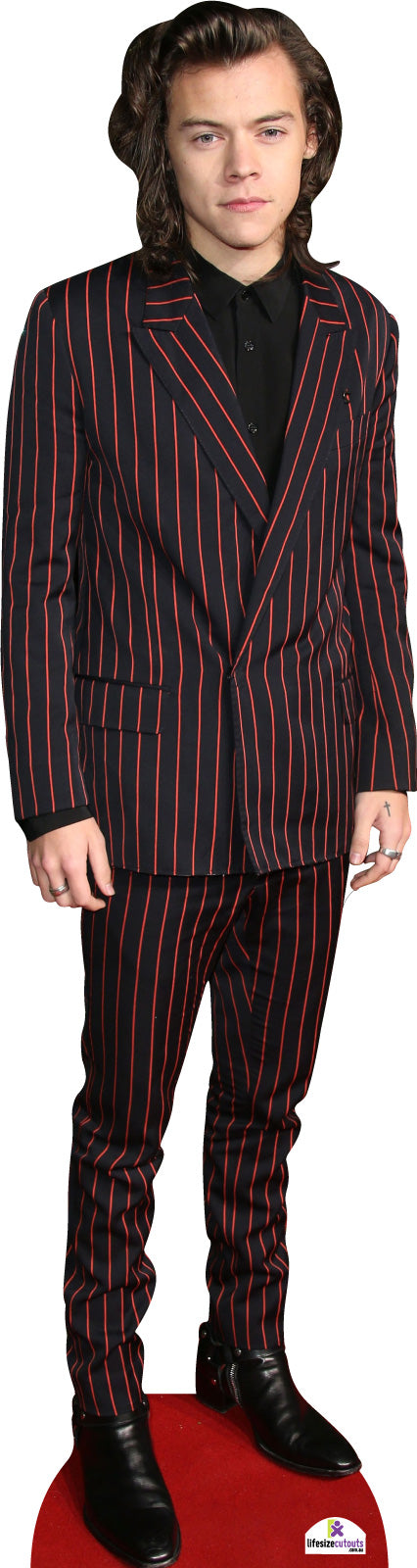 Harry Styles in Red Stripe Suit 562 Cardboard Cutout