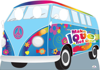 Hippie Flower Power Van Standin Cardboard Cutout