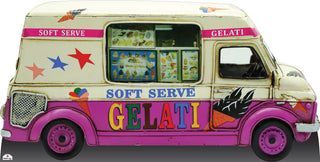 Soft Serve Ice Cream Van Cardboard Cutout