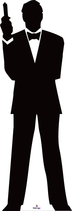 James Bond Silhouette 1 Cardboard Cutout