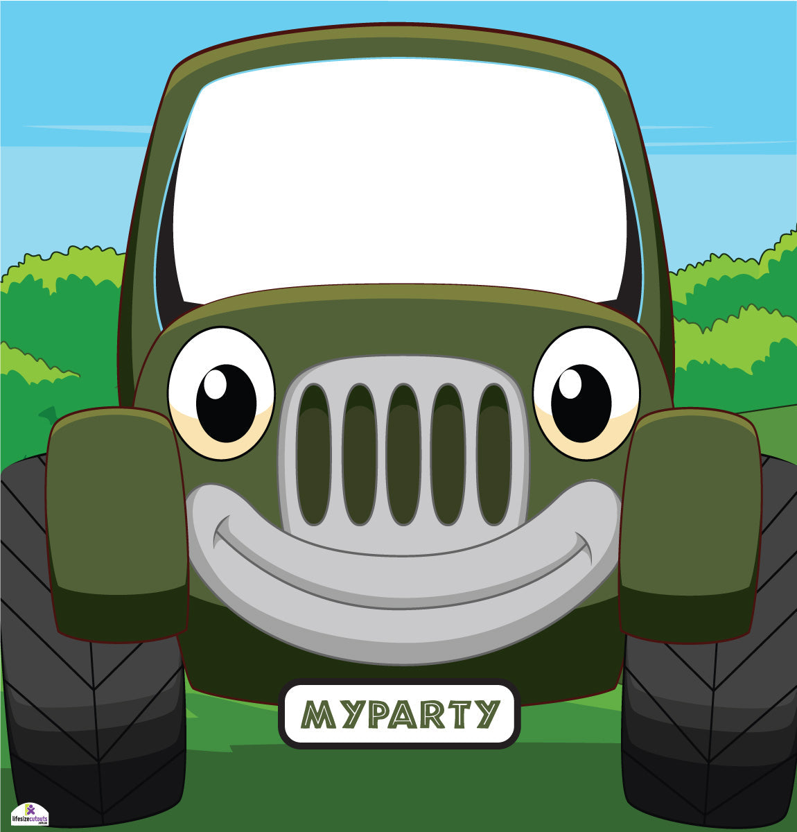 Jungle Jeep 3070 Cardboard Standin