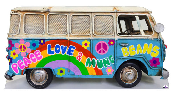 Hippie Kombi Bus Cardboard Cutout