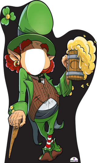 Leprechaun Holding Beer Standin Cutout