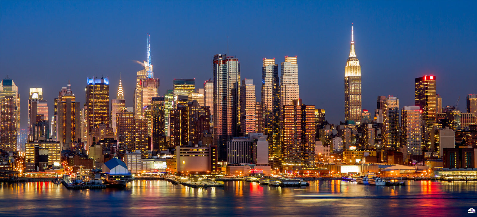 New York Skyline 631 Backdrop Banner - 2m H x 4.5m W