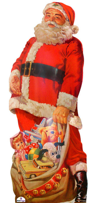 Old Fashioned Santa Claus - Father Christmas Cardboard Cutout