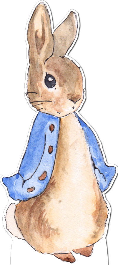 Peter Rabbit Blue Coat Cardboard Cutout - 110cm