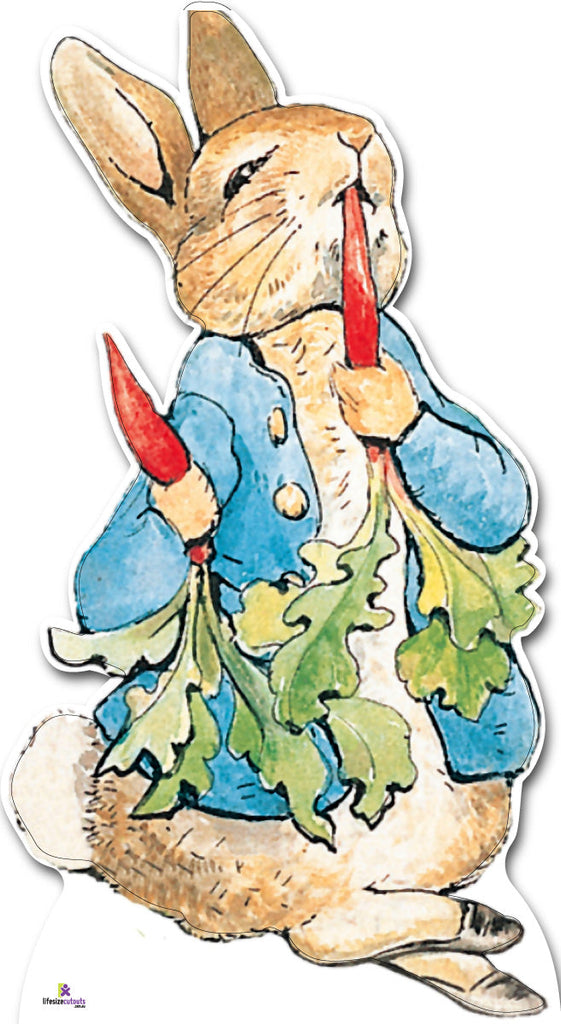 Peter Rabbit Eating Radish 002 Cardboard Cutout - 90cm