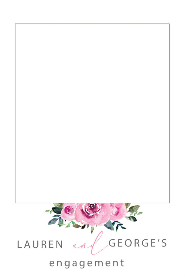 Pink Roses 302 Selfie Frame - 90cm x 60cm