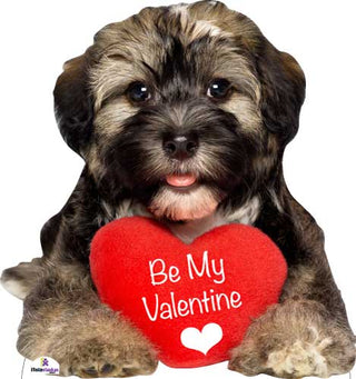 Puppy "Be My Valentine" Cutout