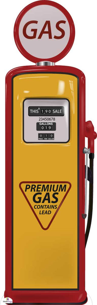 Retro Gas Pump 369 Cardboard Cutout