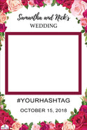 Rose Wedding Selfie Frame Small - 90cm x 60cm