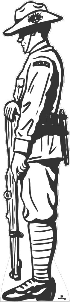 Soldier Silhouette 046 Cardboard Cutout