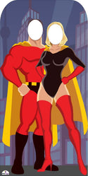 Superhero Duo Standin Cardboard Cutout