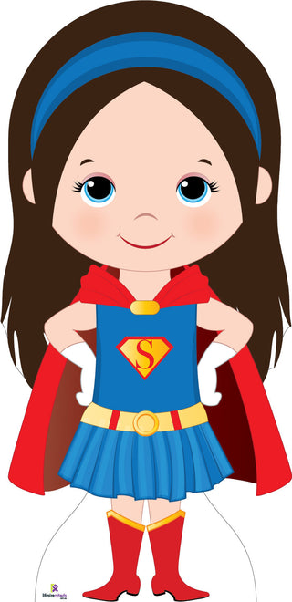 Superhero Girl 001 Cardboard Cutout